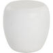 Iolite 21.75 X 21.5 inch White Outdoor End Table